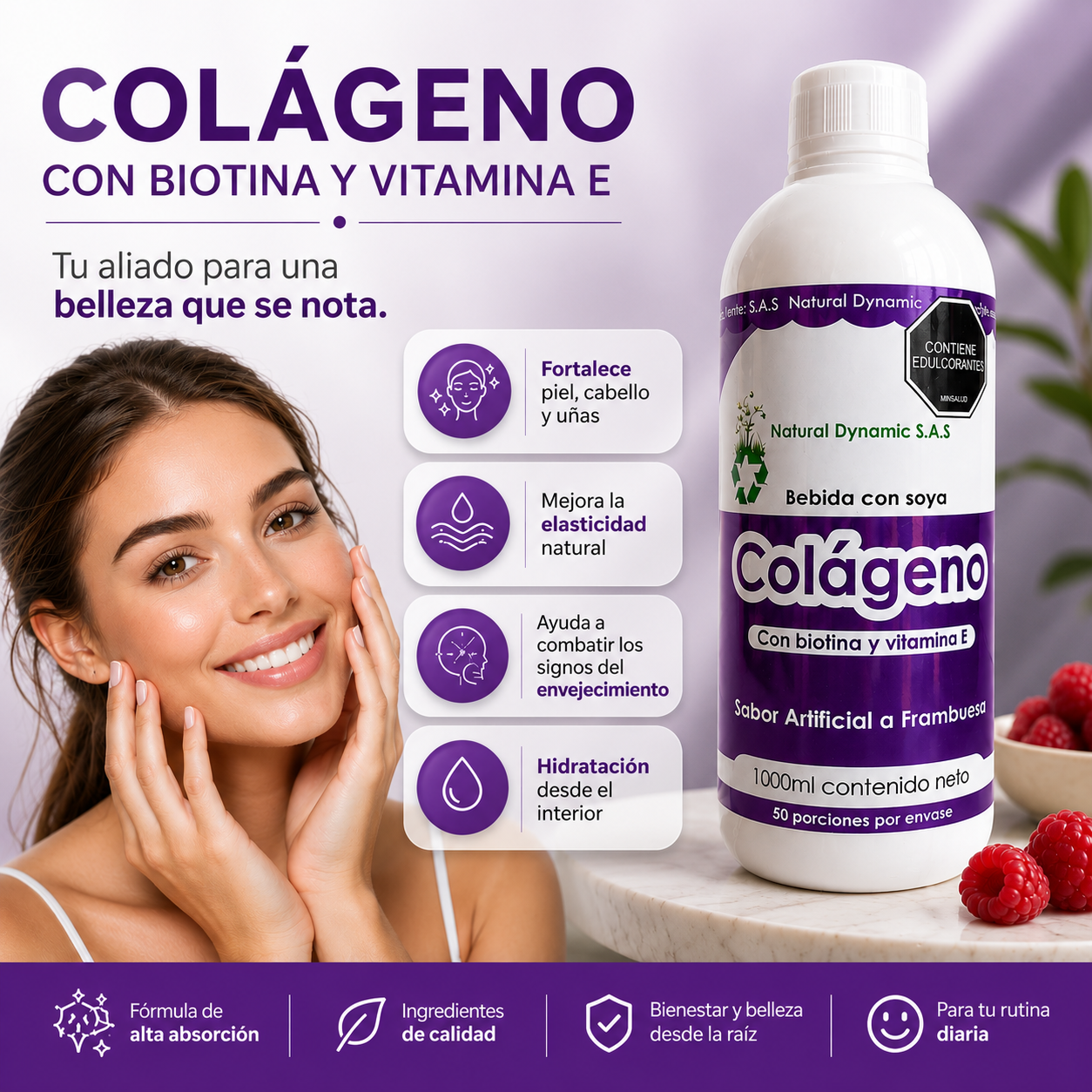 Colágeno Líquido Natural | Belleza, Elasticidad y Bienestar Integral