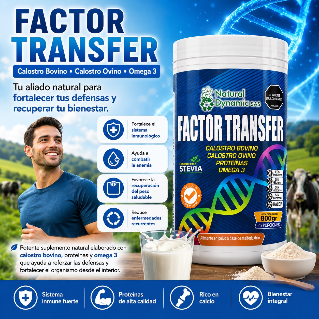 Factor Transfer I fortalece el sistema inmunológico