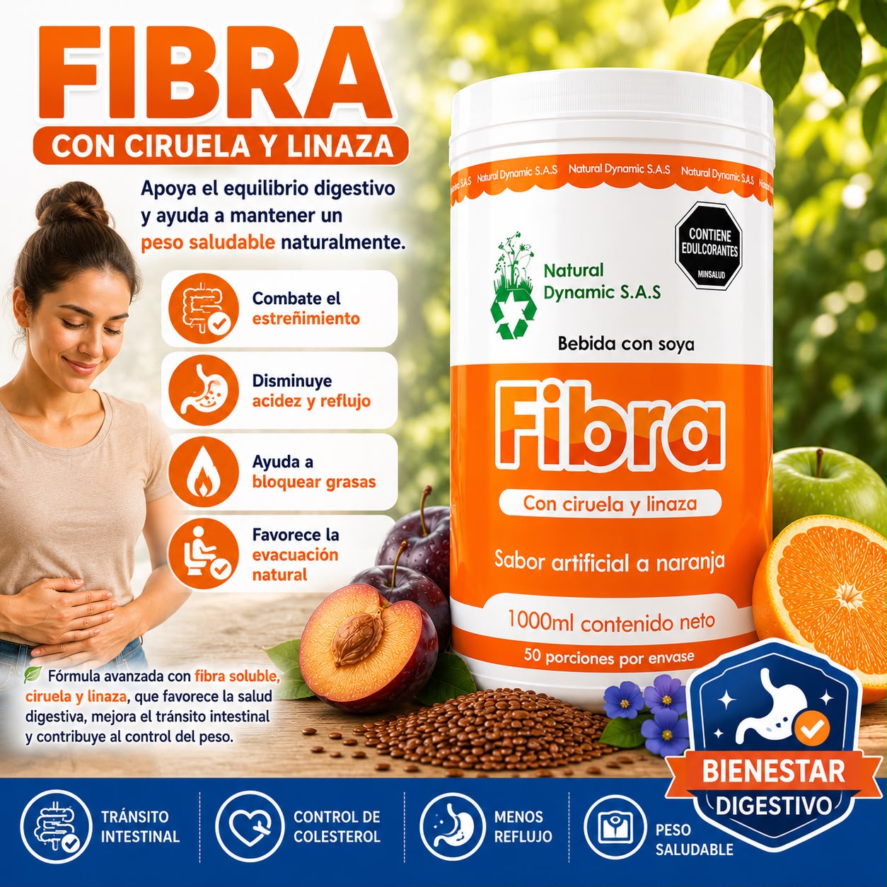 Suplemento de Fibra I Equilibrio digestivo