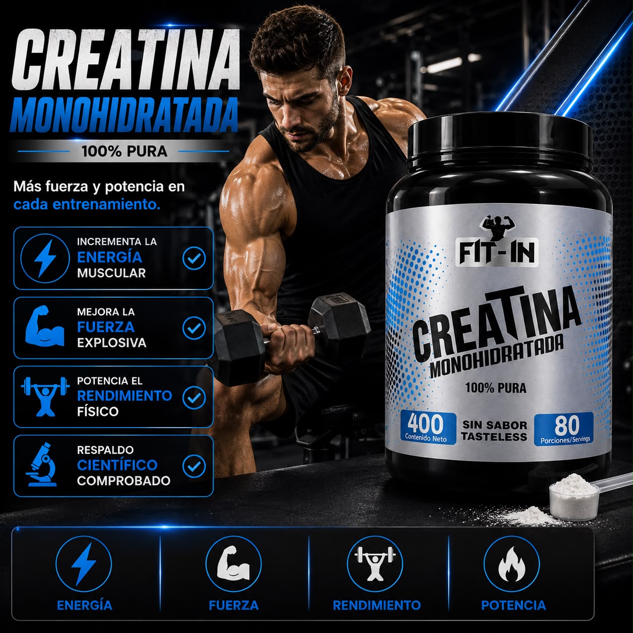 Creatina Monohidratada I Rendimiento Muscular