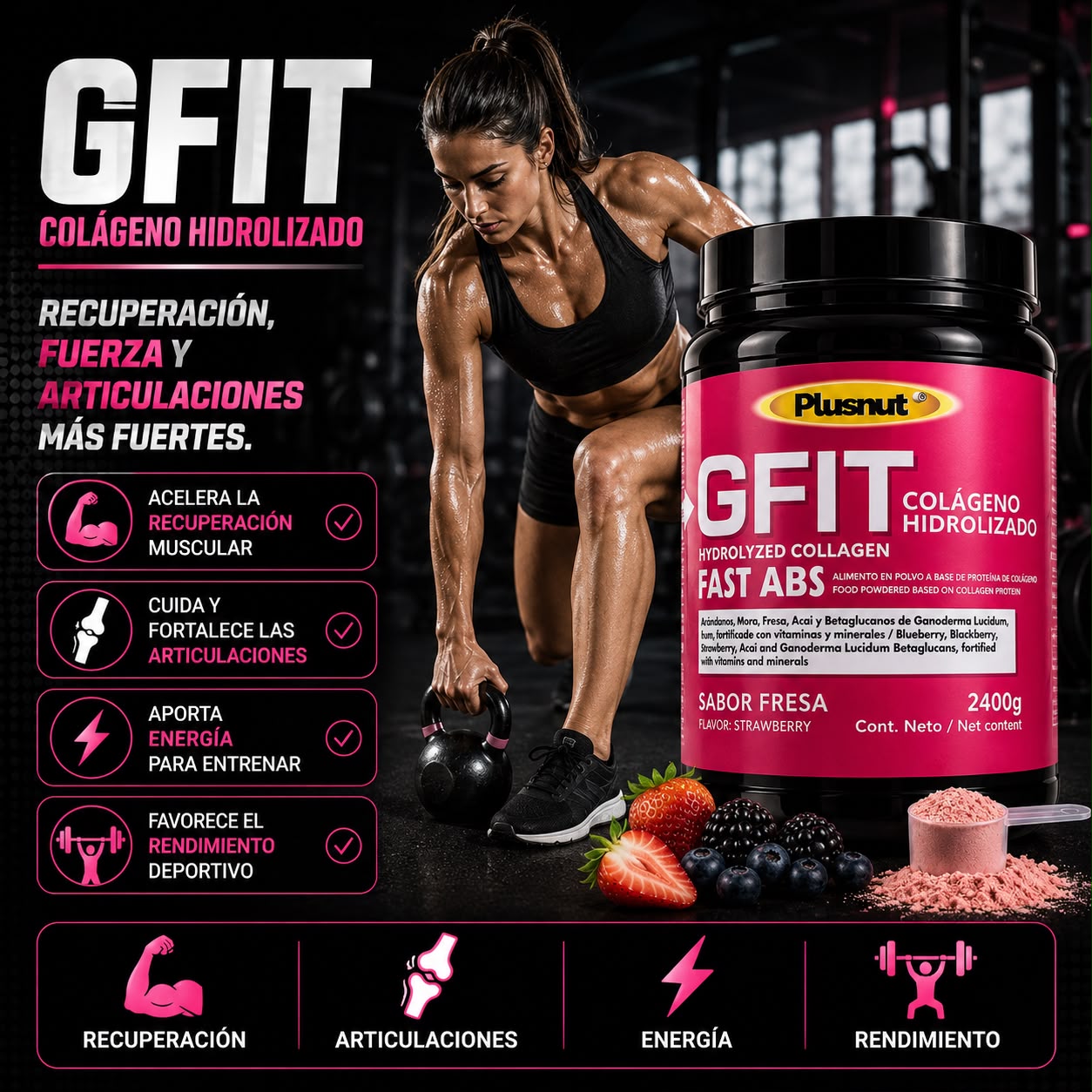 GFIT I Proteína con Colágeno Hidrolizado